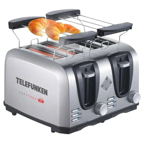 TOSTADOR ELE CTRICO DOBLE (4EN1) EASY TOAST PRO INOX 1450W