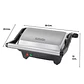 PANINI BLACK + DECKER 900W PLACAS ANTIADHERENTES GR2976-CL - Miniatura 3