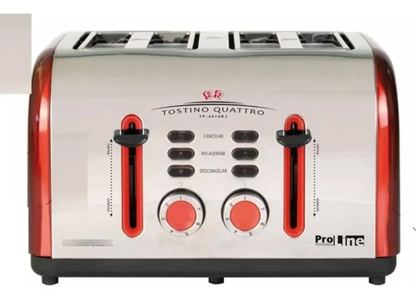 TOSTADOR DE PAN SINDELEN TP-2410RJ 4 PANES 1