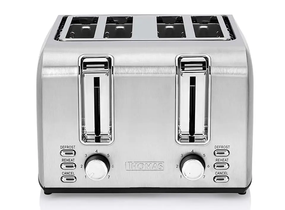 TOSTADORA THOMAS 4 REBANADAS TH-133I ACERO INOXIDABLE 1