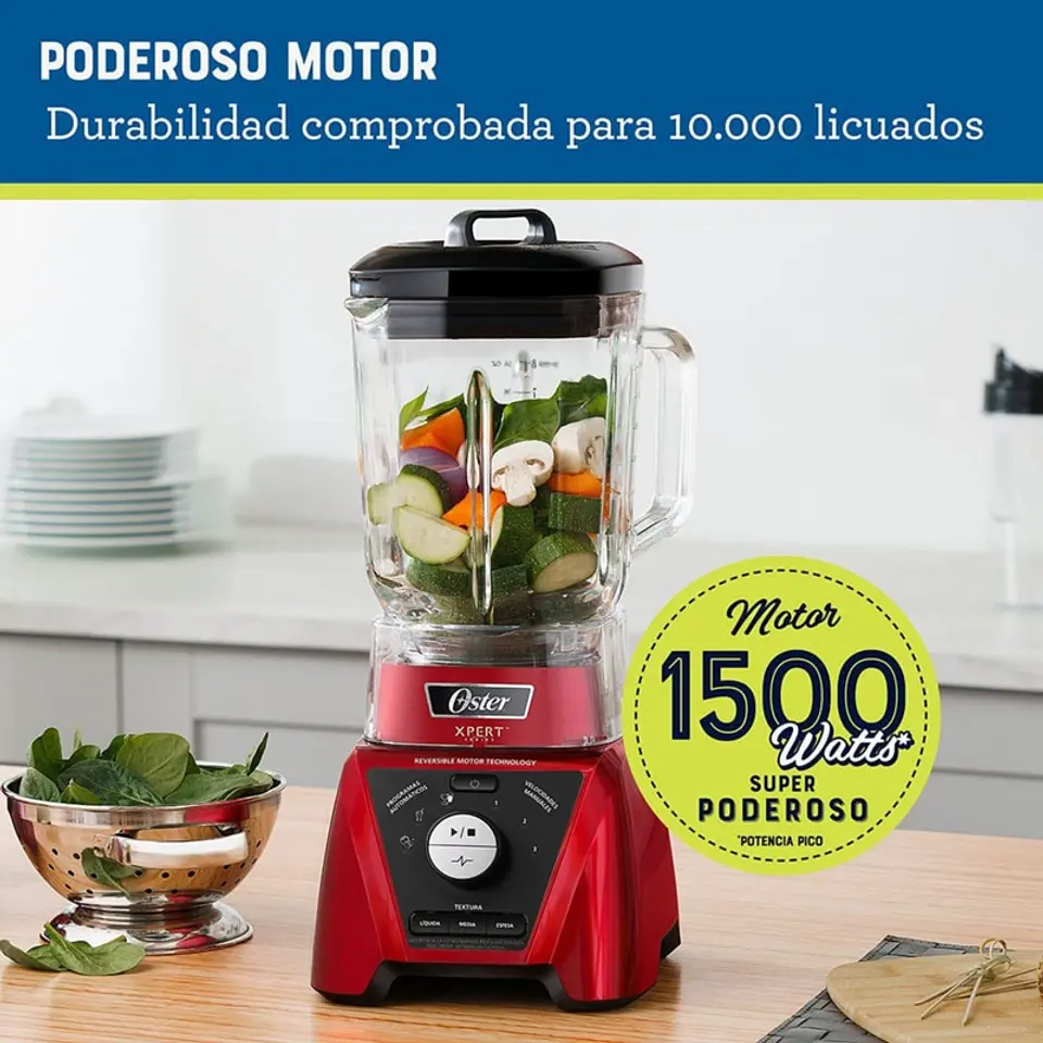 LICUADORA XPERT SERIES™ ROJA CON BLEND N GO BLST3BRPG 6