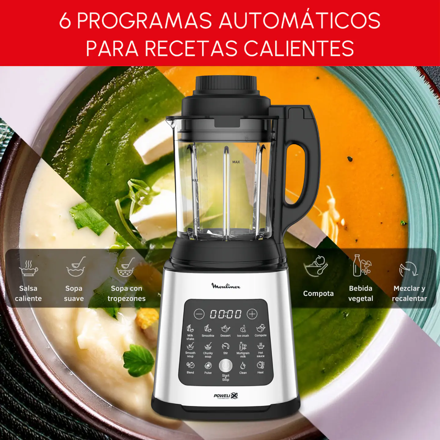 LICUADORA PERFECT MIXCOOK 1400W 2L MOULINEX 7