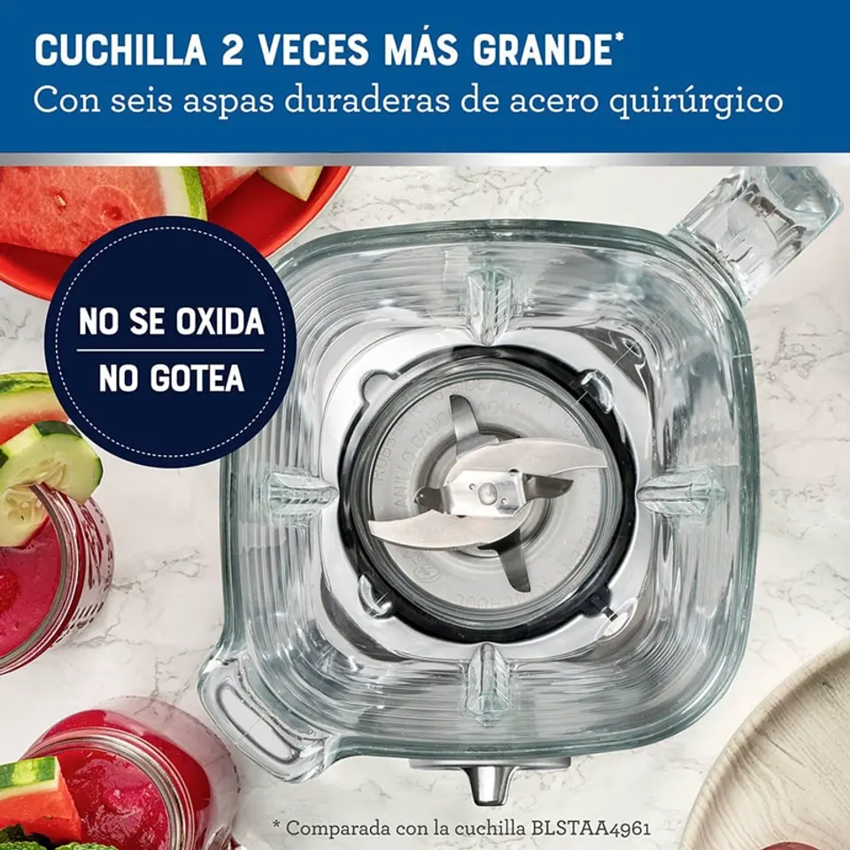 LICUADORA OSTERIZER® MAX CON VASO DE VIDRIO BLSTPBRGR 9