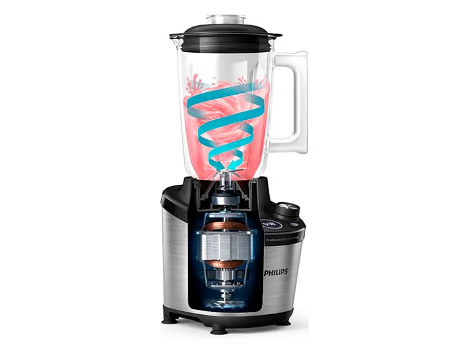 LICUADORA PHILIPS SERIE 7000 HR3760/00 1500W 2 L ACERO 4