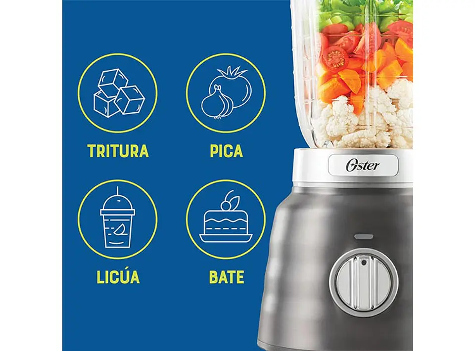 LICUADORA OSTER OSTERIZER MAX 1500W 1.75 L IZER MAX VASO VIDRIO 5