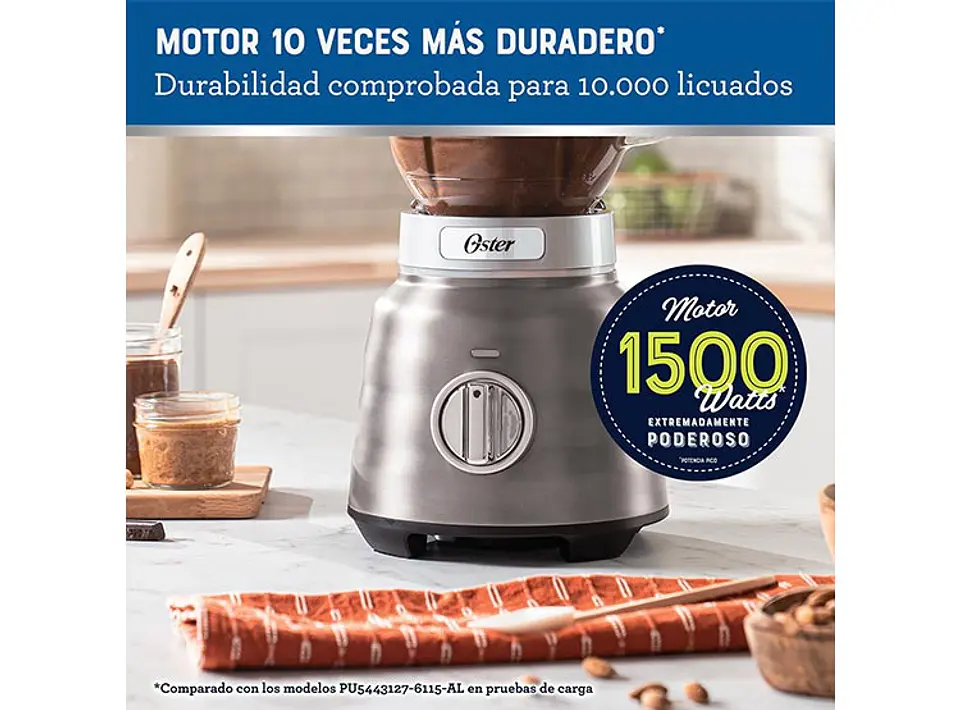 LICUADORA OSTER OSTERIZER MAX 1500W 1.75 L IZER MAX VASO VIDRIO 7