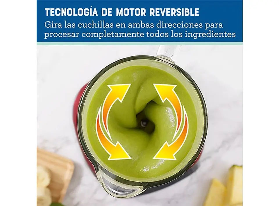 LICUADORA OSTER BLSTPEG-CRT-052 800W 1.5 L REVERSIBLE 2 PROGRAMAS AUTOMÁTICOS 3 VELOCIDADES MÁS PULSO 4