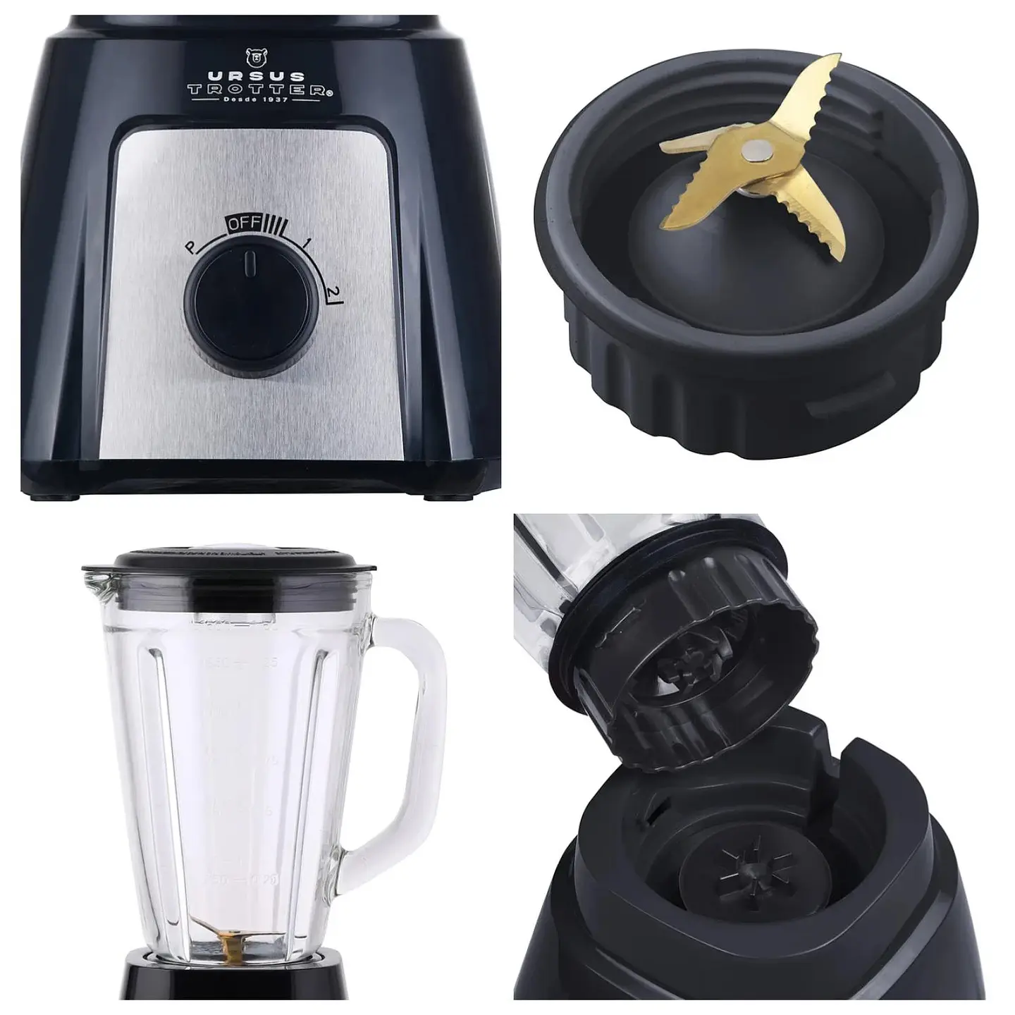 LICUADORA 1500ML JARRA PLASTICA UT-TITAN500-B URSUS TROTTER 3