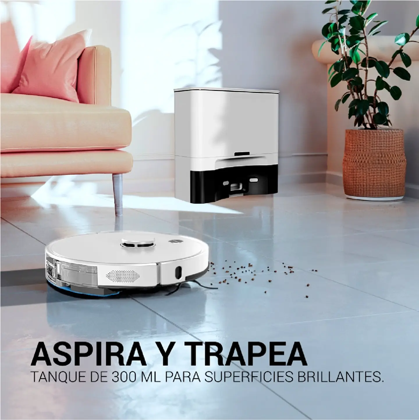 ASPIRADORA Y TRAPEADORA ROBOT OSOJI D1000 PRO 5