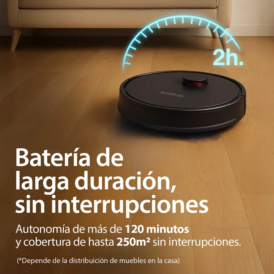 ROBOT LASER BETTERLIFE ASPIRADORA Y MOPA SMARTHOME BLLD5200CVRW 6