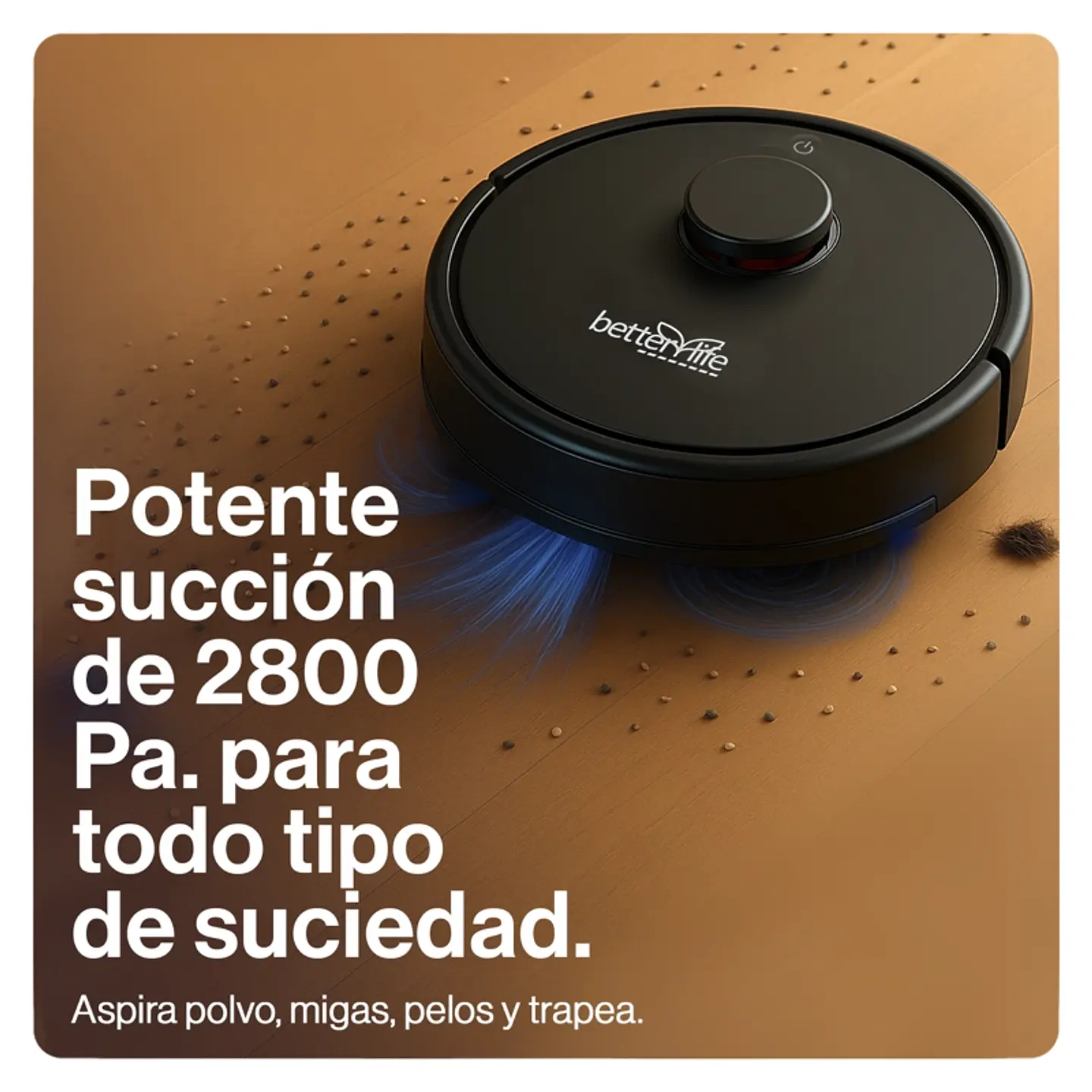 ROBOT LASER BETTERLIFE ASPIRADORA Y MOPA SMARTHOME BLLD5200CVRW 7