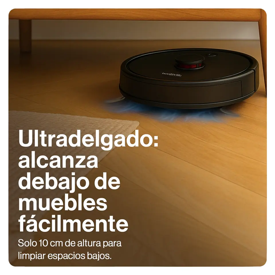 ROBOT LASER BETTERLIFE ASPIRADORA Y MOPA SMARTHOME BLLD5200CVRW 8