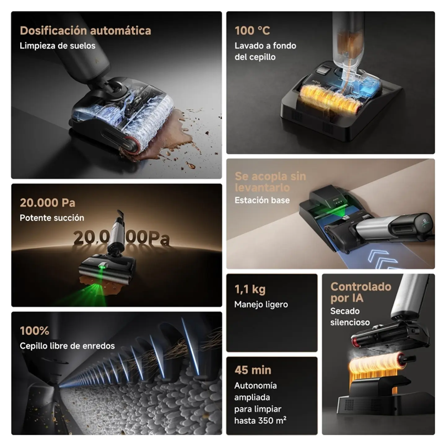 ASPIRADORA WET&DRY MOVA X4 PLUS NEGRA 4