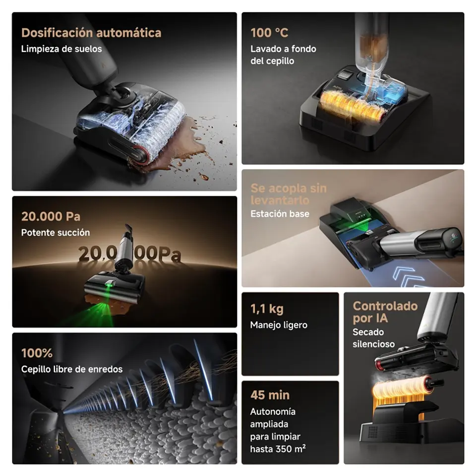 ASPIRADORA WET&DRY MOVA X4 PLUS NEGRA 4