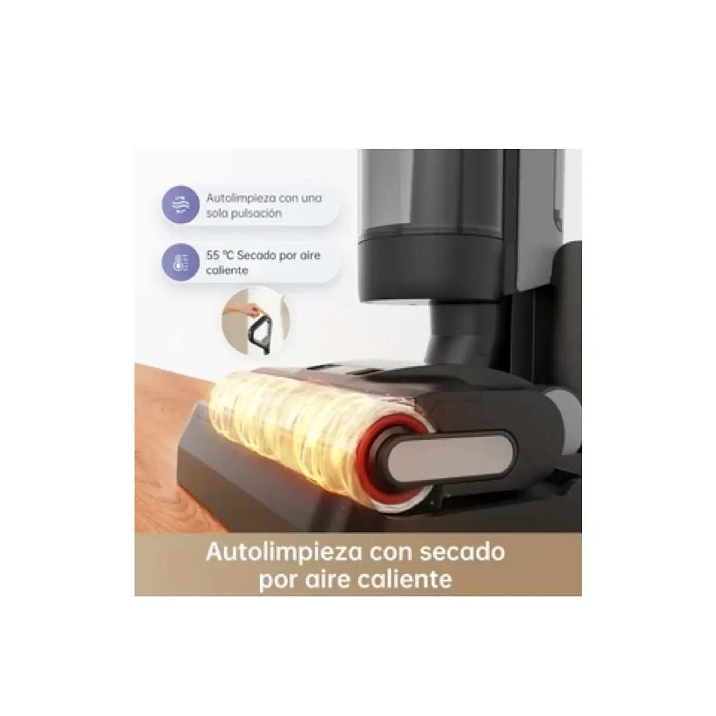DREAME H12 PRO ASPIRADORA EN SECO Y HÚMEDO, LIMPIEZA DE BORDE A BORDE CON SECADO DE AIRE CALIENTE 4