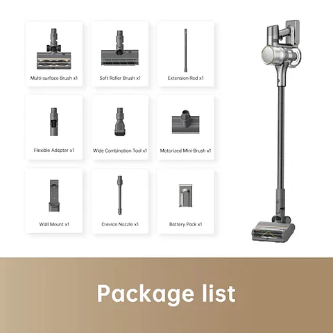 DREAME ASPIRADORA INALAMBRICA R20 CON CABEZAL DE CEPILLO DOBLE, SUCCION DE 190 AW, HASTA 90 MINUTOS