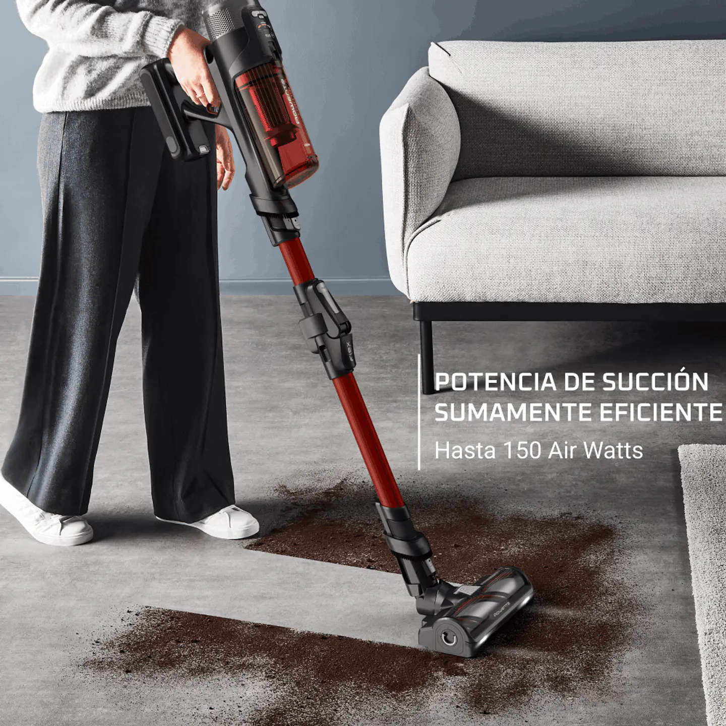 ASPIRADORA VERTICAL X-FORCE 13.60 150W ANIMAL CARE ROWENTA 5