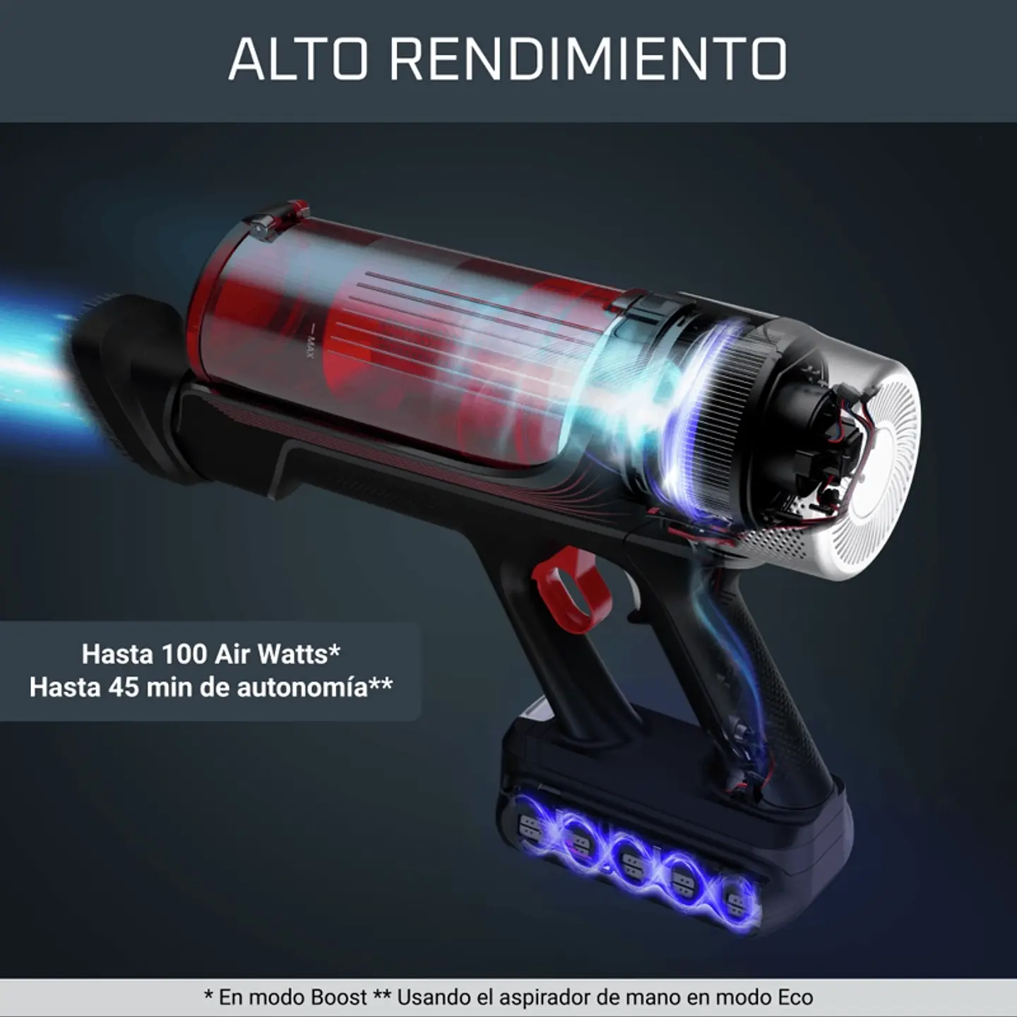 ASPIRADORA VERTICAL X-FORCE FLEX 9.60 100AW ANIMAL PARQUET ROWENTA 4