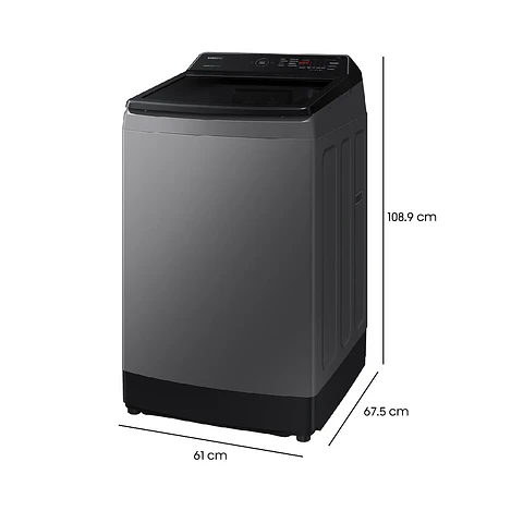 LAVADORA DE CARGA SUPERIOR 15KG CON ECO BUBBLE™ GRIS