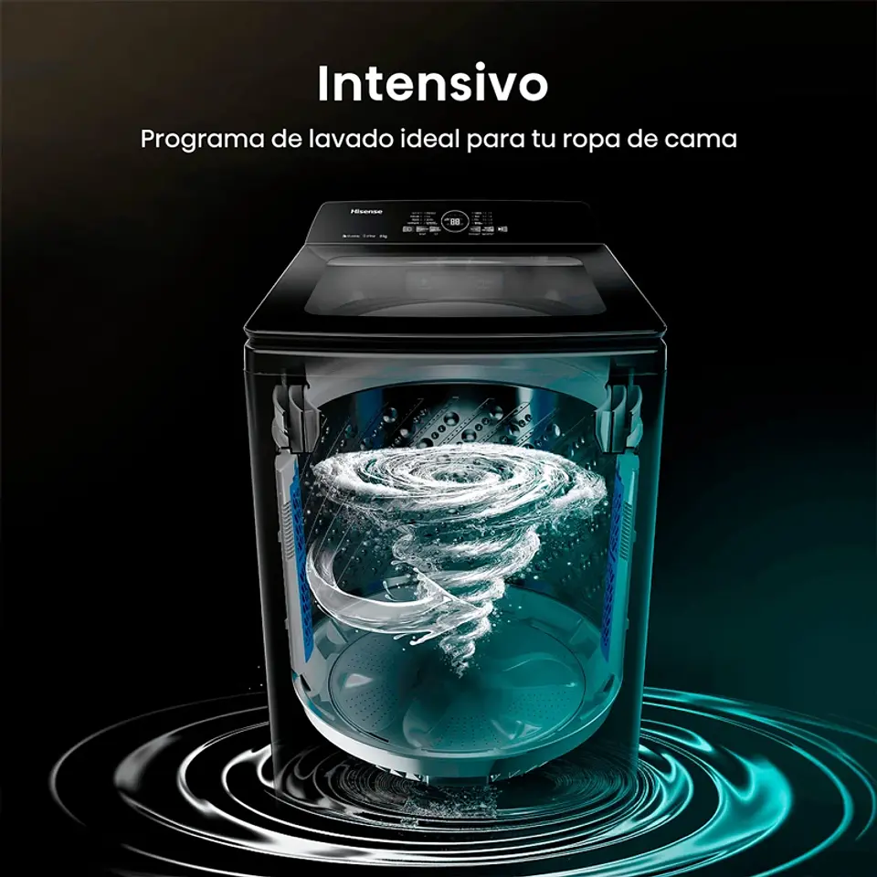 LAVADORA CARGA SUPERIOR HISENSE WT3I2323UT 23KG GRAFITO 4