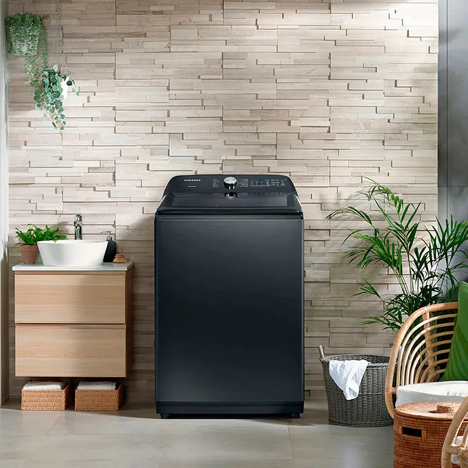 LAVADORA CARGA SUPERIOR SAMSUNG WA22A8370GV 22KG NEGRO 7