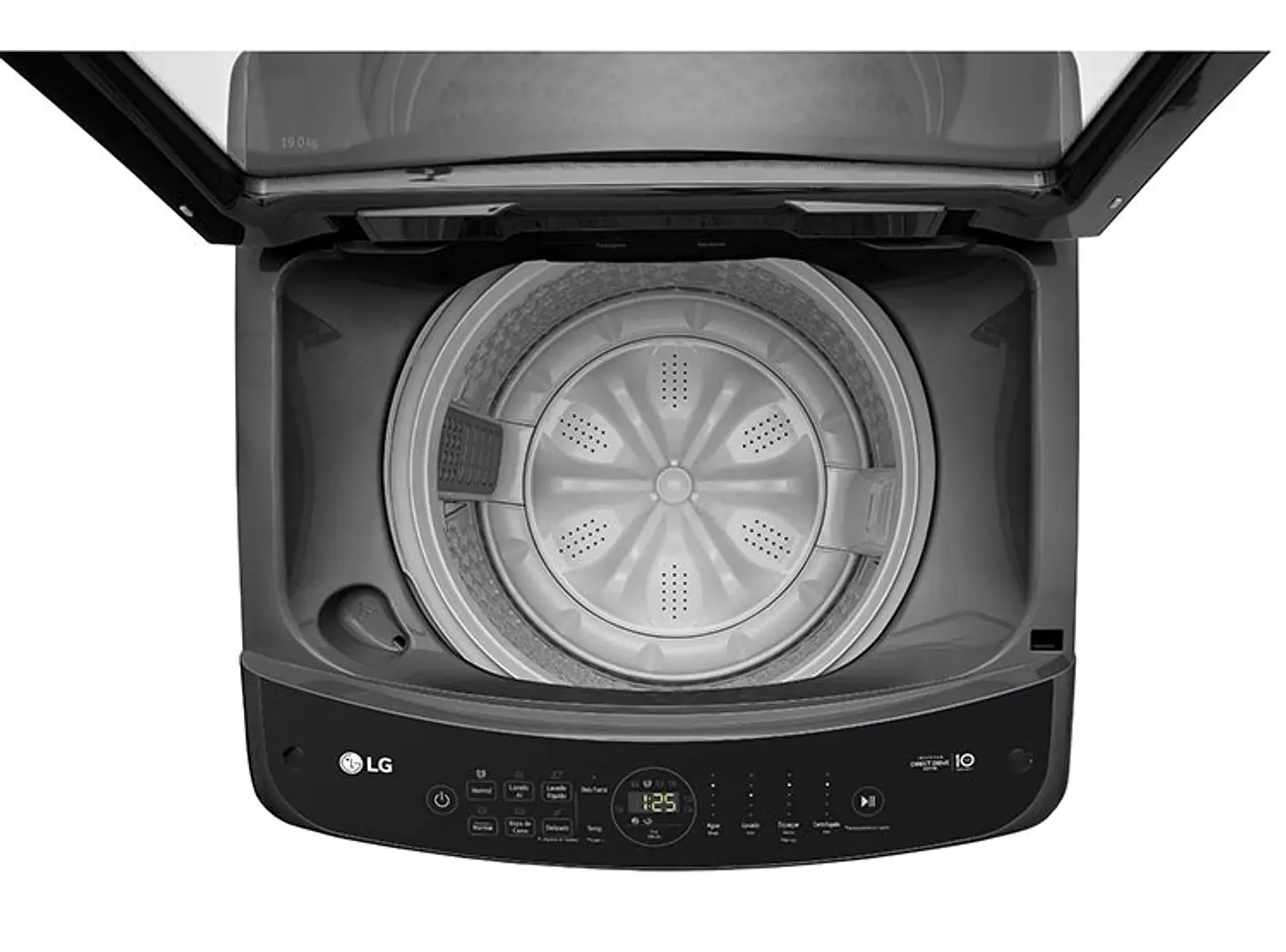 LAVADORA CARGA SUPERIOR LG WT19MV6 19KG NEGRO 8