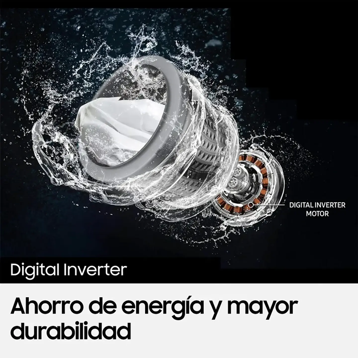 LAVADORA CARGA SUPERIOR SAMSUNG WA40F19E7CZS19KG GRAFITO 6