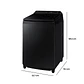 LAVADORA CARGA SUPERIOR SAMSUNG WA80F21S8BZS BE SPOKE 21KG NEGRO - Miniatura 3