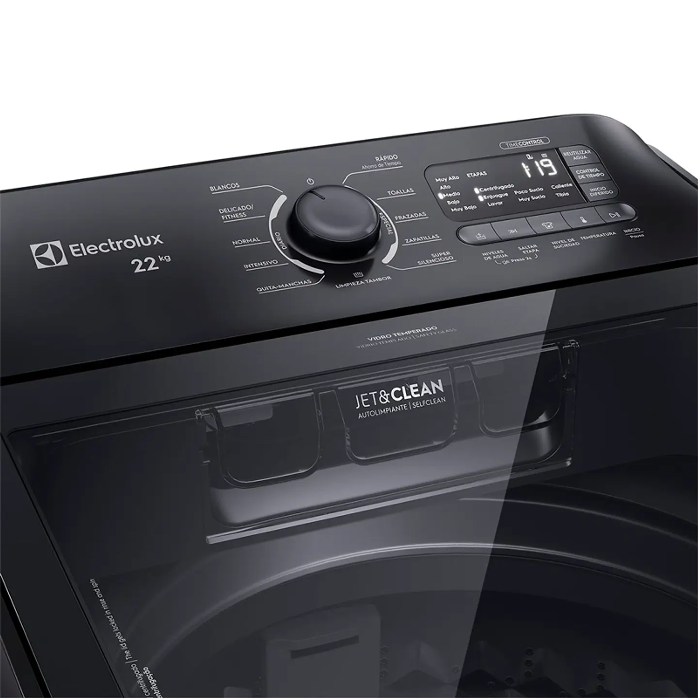LAVADORA CARGA SUPERIOR ELECTROLUX LS22Y 22KG NEGRO 3