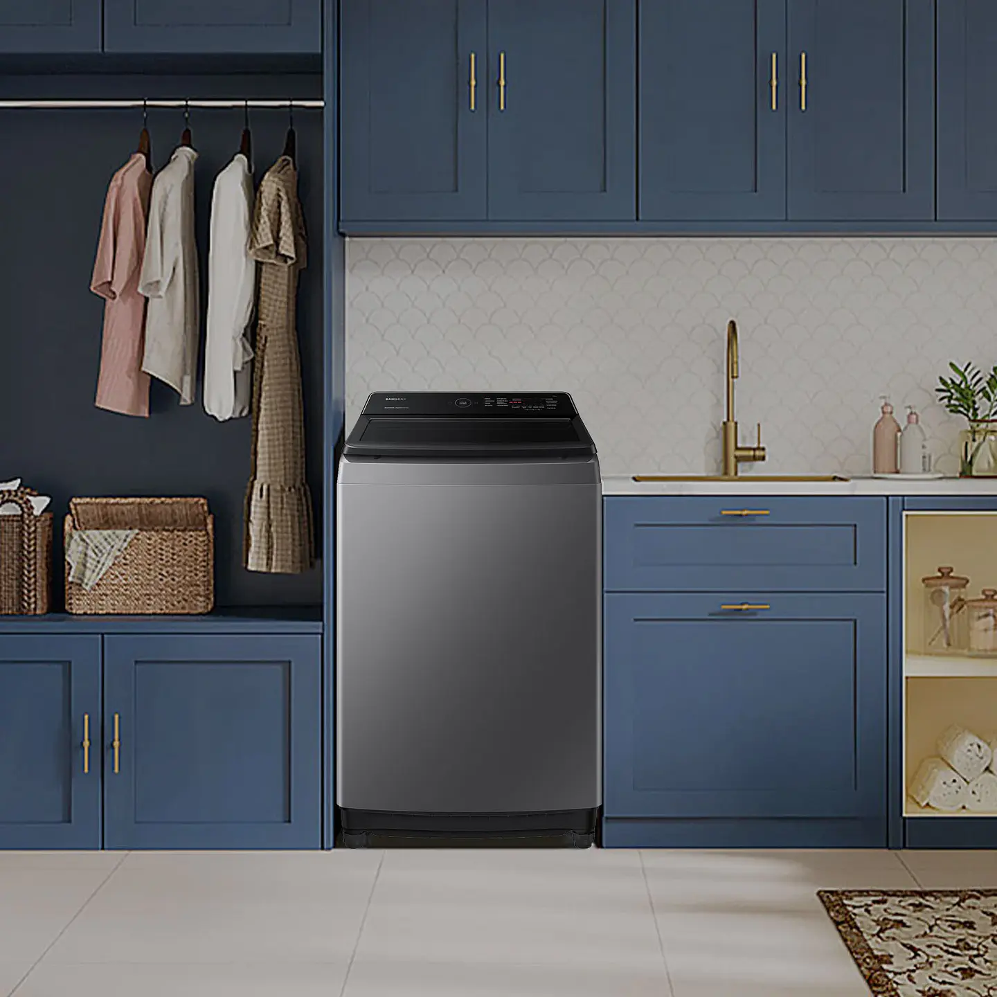 LAVADORA DE CARGA SUPERIOR 19KG CON ECO BUBBLE™ GRIS 5