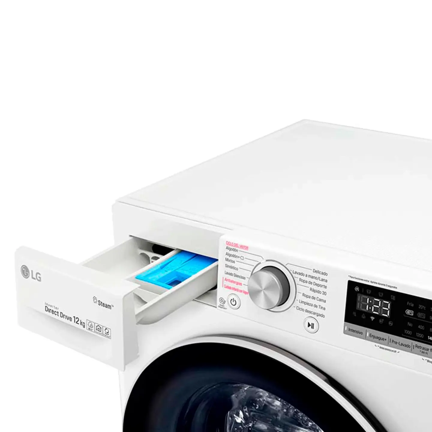 LAVADORA CARGA FRONTAL LG WM12WVC4S6 12KG BLANCO 3