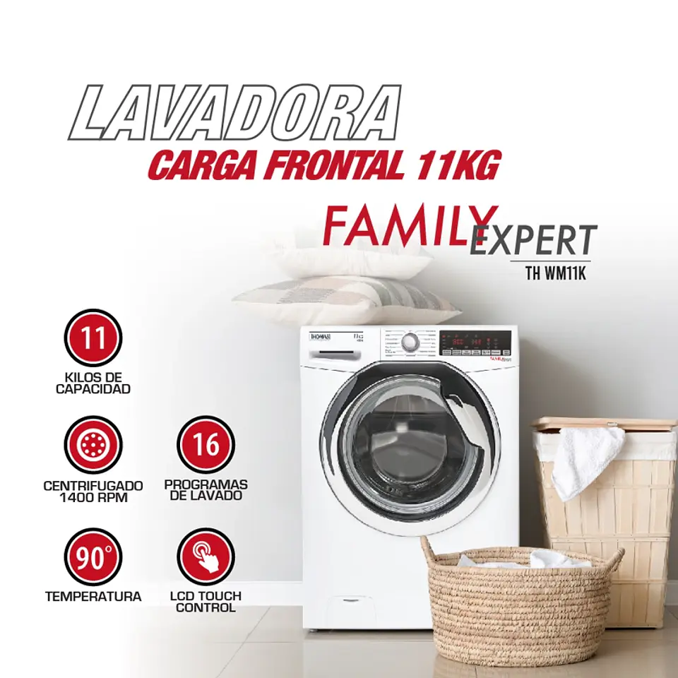 LAVADORA CARGA FRONTAL 11 KG 6