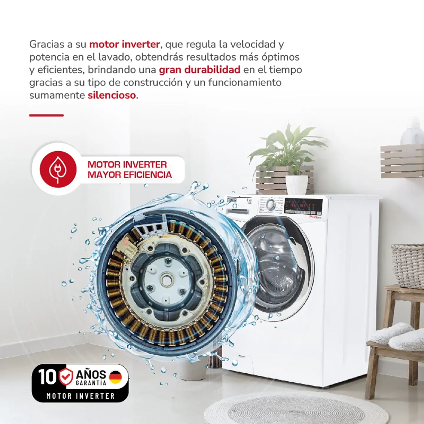 LAVADORA CARGA FRONTAL 11 KG 7