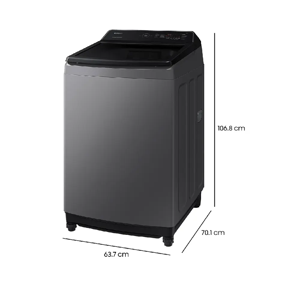 LAVADORA CARGA SUPERIOR SAMSUNG WA17CG6441BD 17KG GRAFITO 2