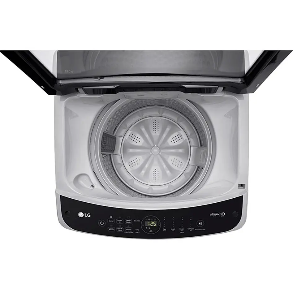 LAVADORA CARGA SUPERIOR LG WT19DV6 19KG PLATA 8