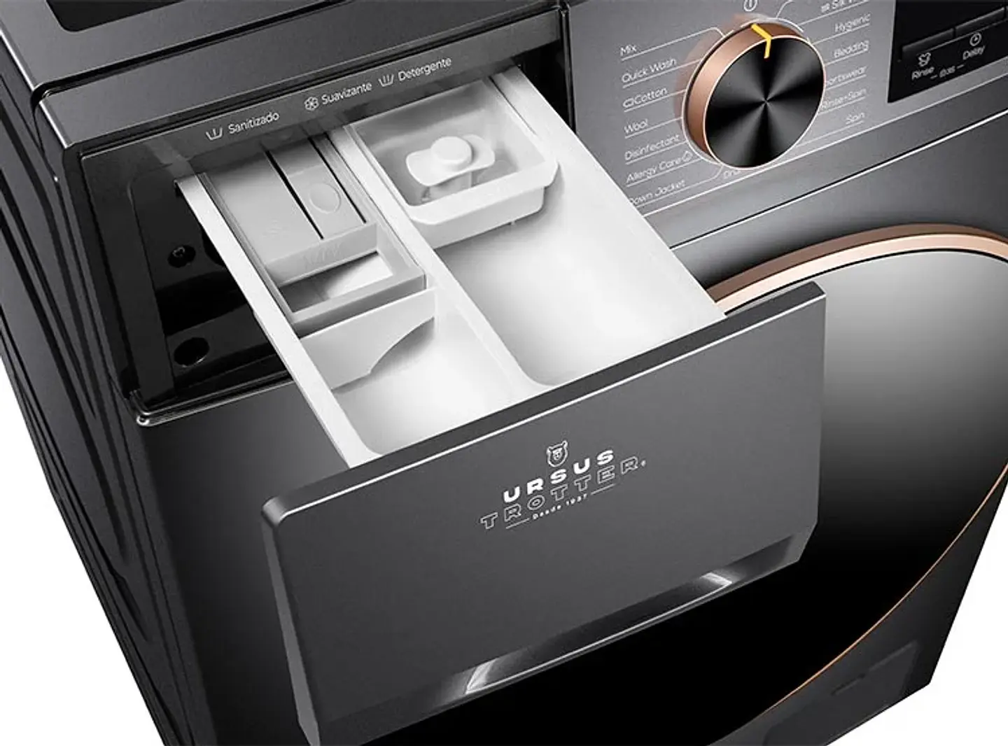 LAVADORA URSUS TROTTER 10 KG CARGA FRONTAL T10K 15PI 5