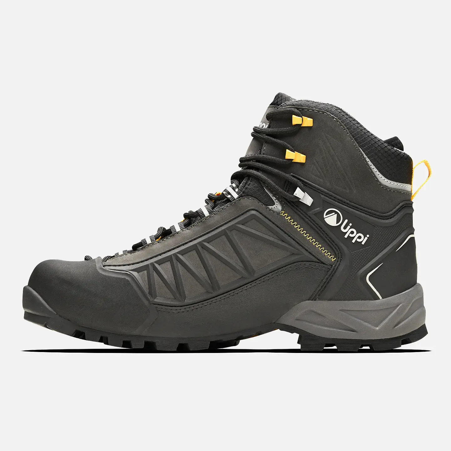 BOTIN HOMBRE BRAVO EVO GRIS OSCURO AMARILLO LIPPI I24 5