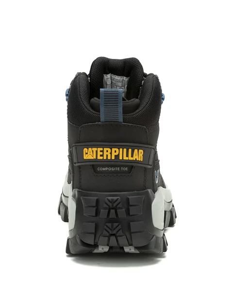 BOTA CUERO CAT INVADER MID VENT CT NEGRO HOMBRE