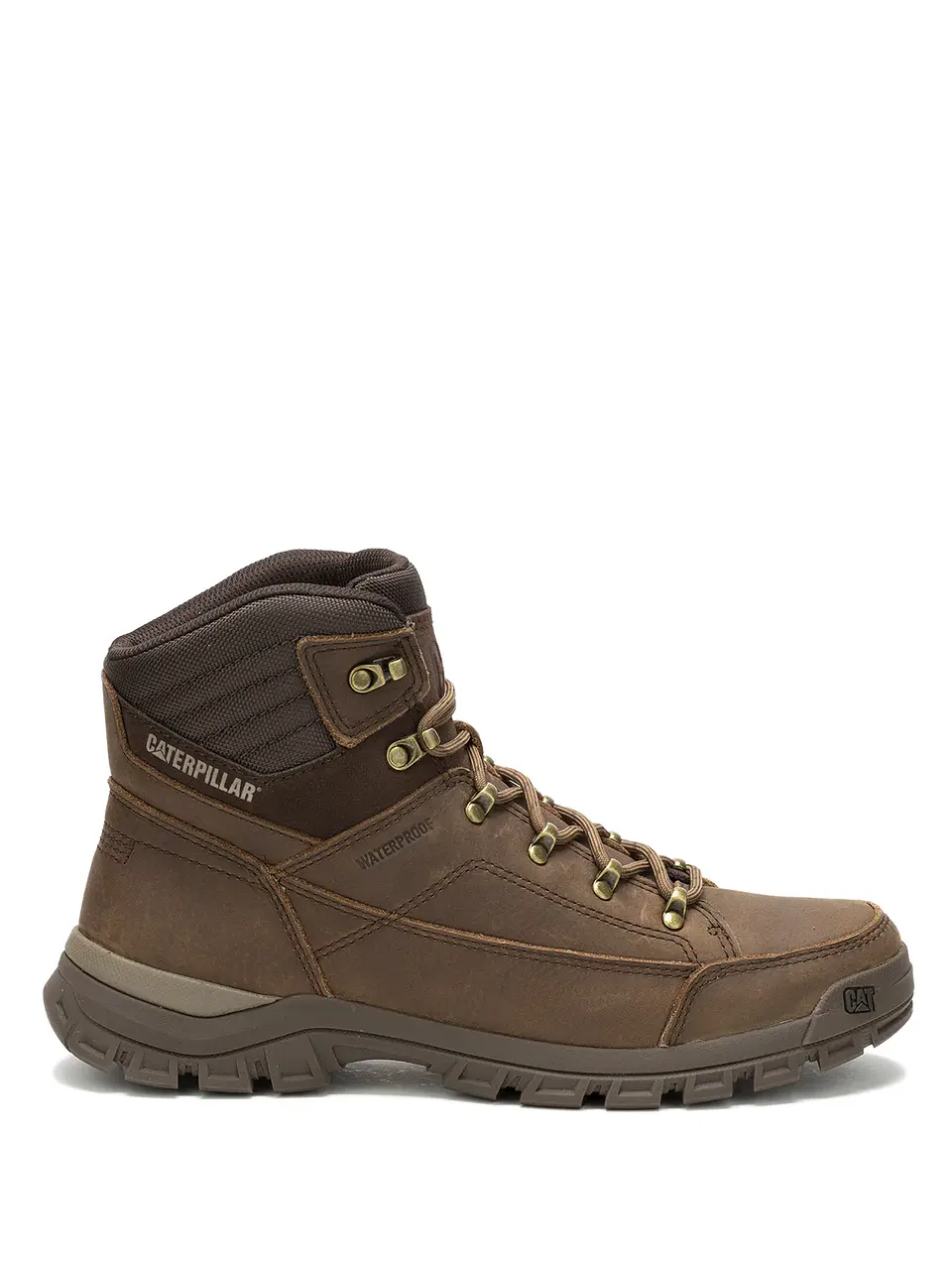 BOTIN CUERO HOMBRE THRESHOLD HIKER WP CAFÉ CAT 5