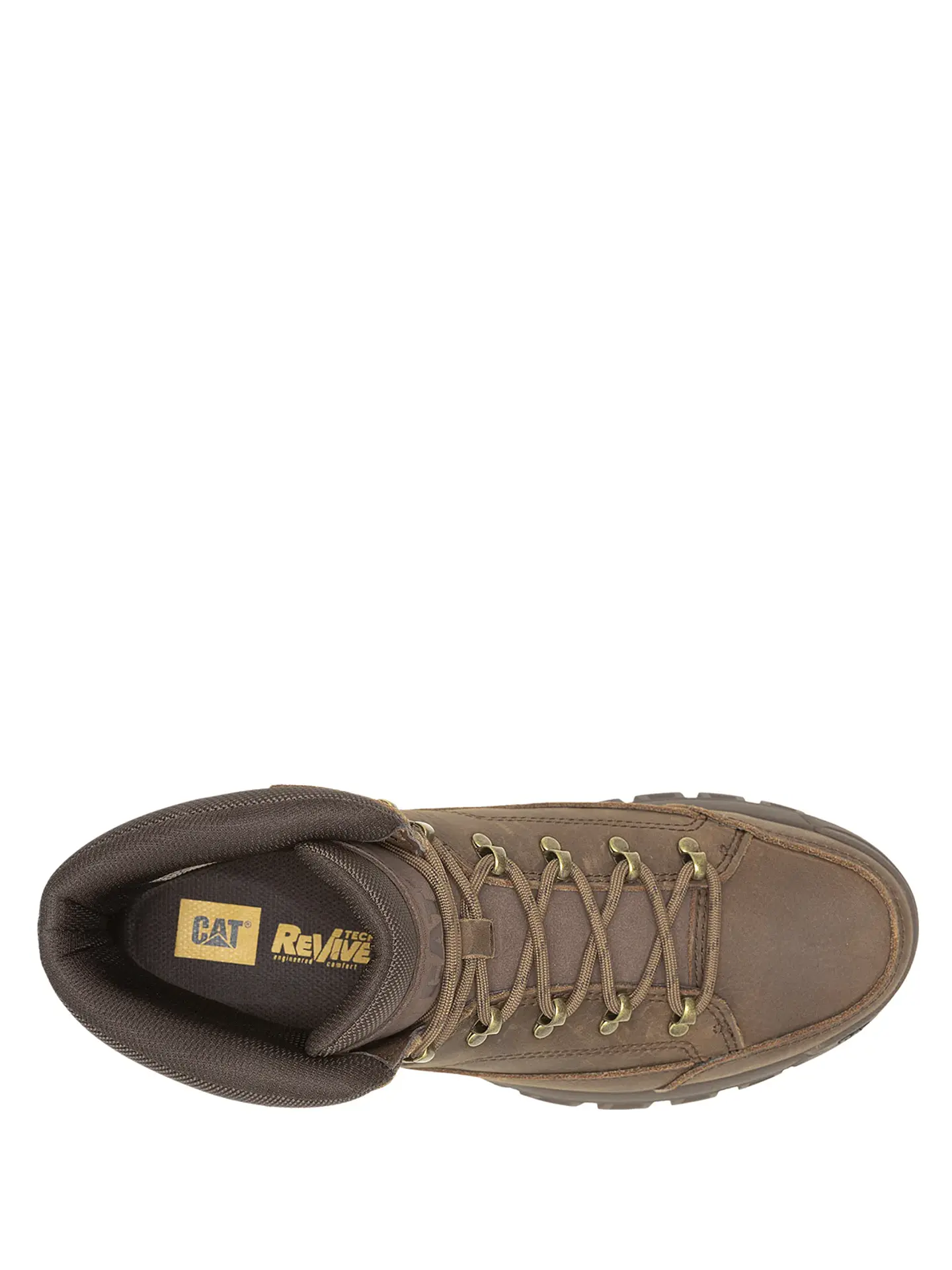 BOTIN CUERO HOMBRE THRESHOLD HIKER WP CAFÉ CAT 7