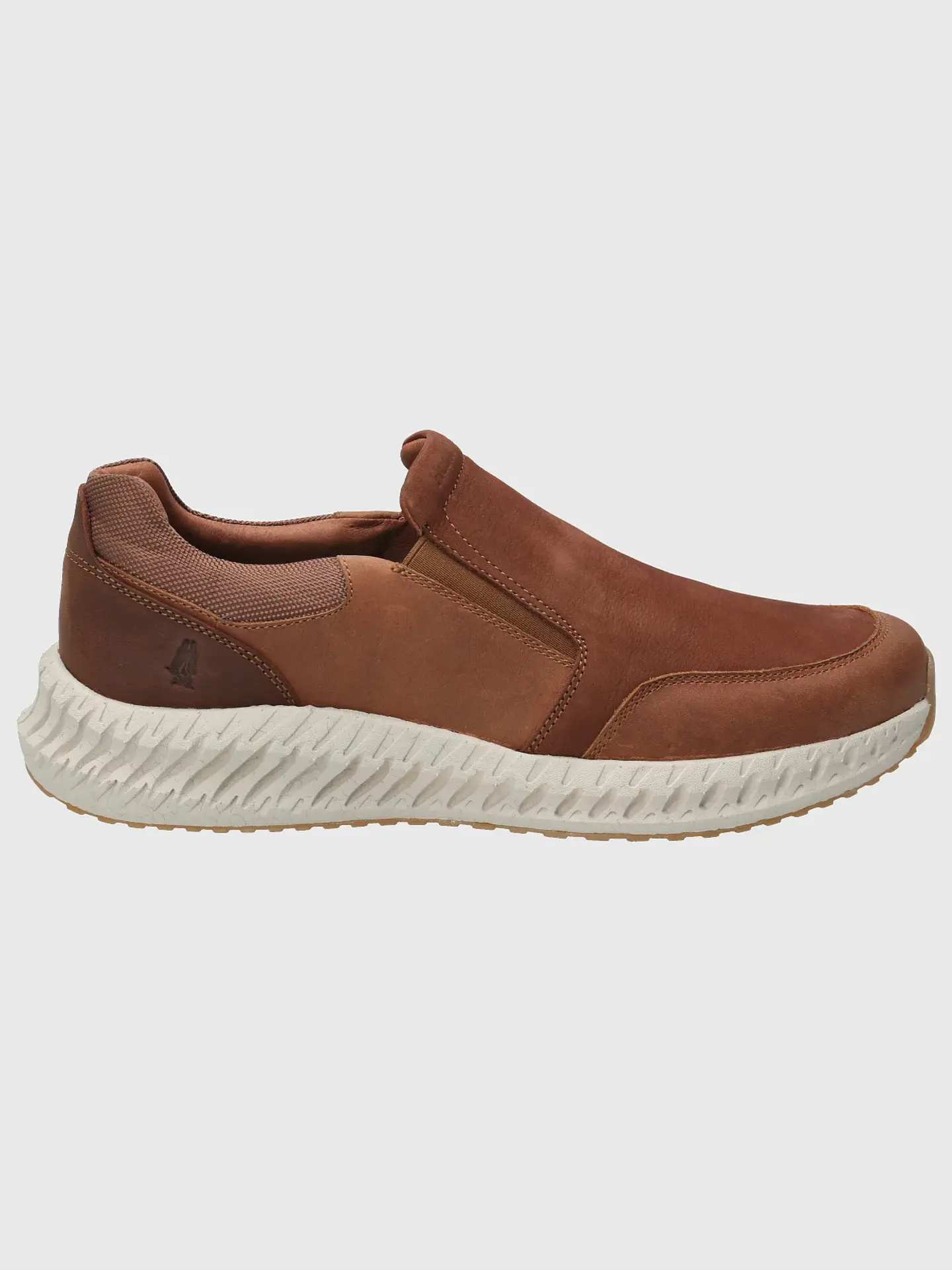 SLIP ON CUERO HOMBRE SPINAL UP CAFÉ HUSH PUPPIES 1