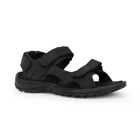 SANDALIAS HOMBRE CUERO COASTOWN-9-01 NEGRO