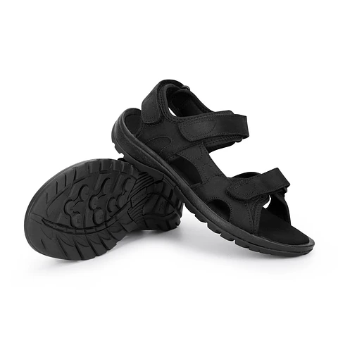 SANDALIAS HOMBRE CUERO COASTOWN-9-01 NEGRO