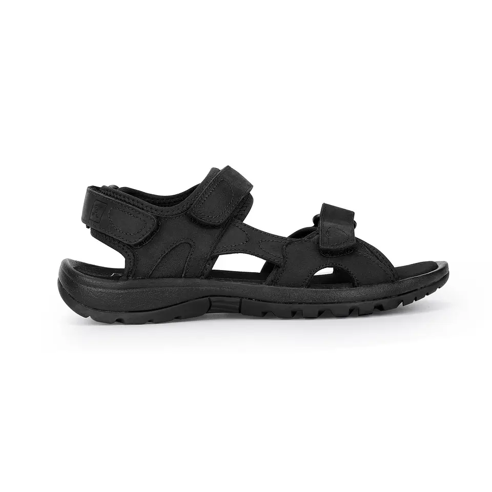SANDALIAS HOMBRE CUERO COASTOWN-9-01 NEGRO 3