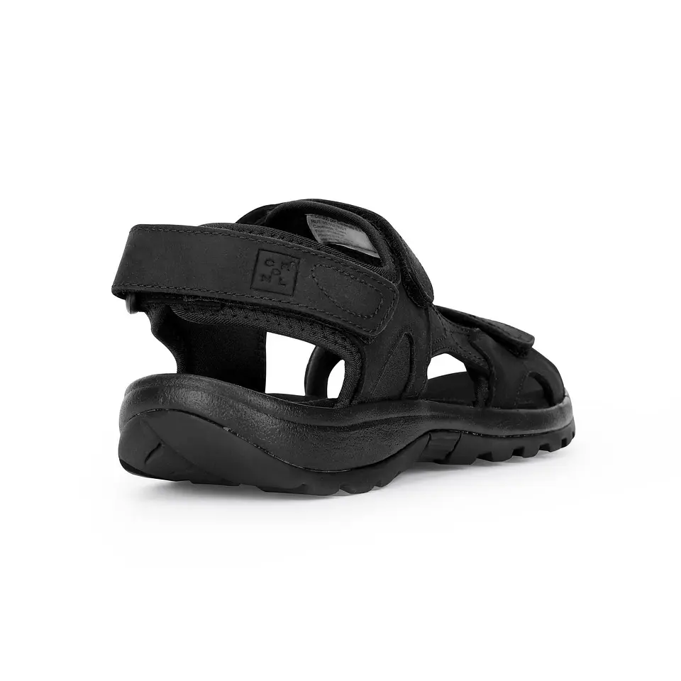 SANDALIAS HOMBRE CUERO COASTOWN-9-01 NEGRO 6