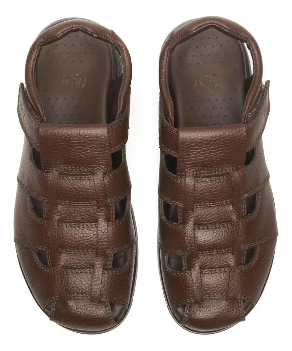 SANDALIA FLEXI HOMBRE ODIN 400026 CAFE CAOBA 6