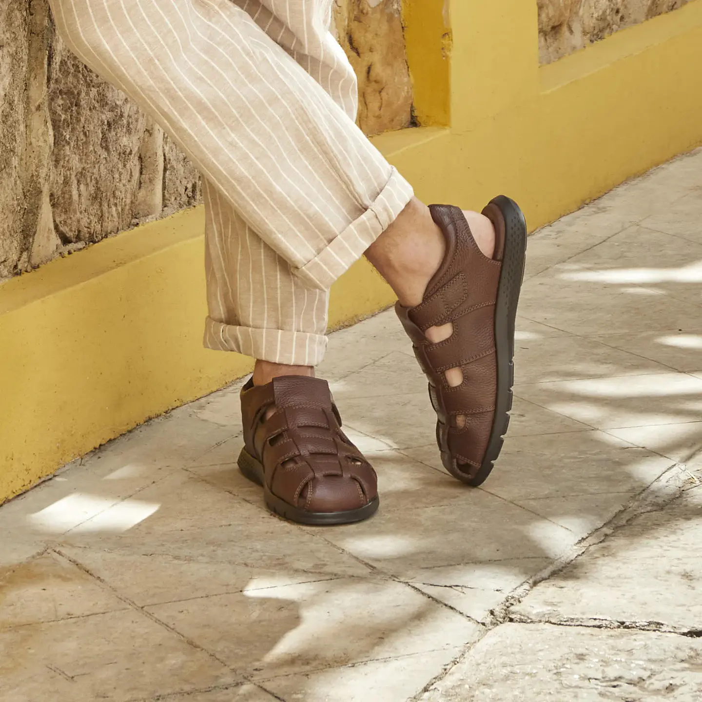 SANDALIA FLEXI HOMBRE ODIN 400026 CAFE CAOBA 7