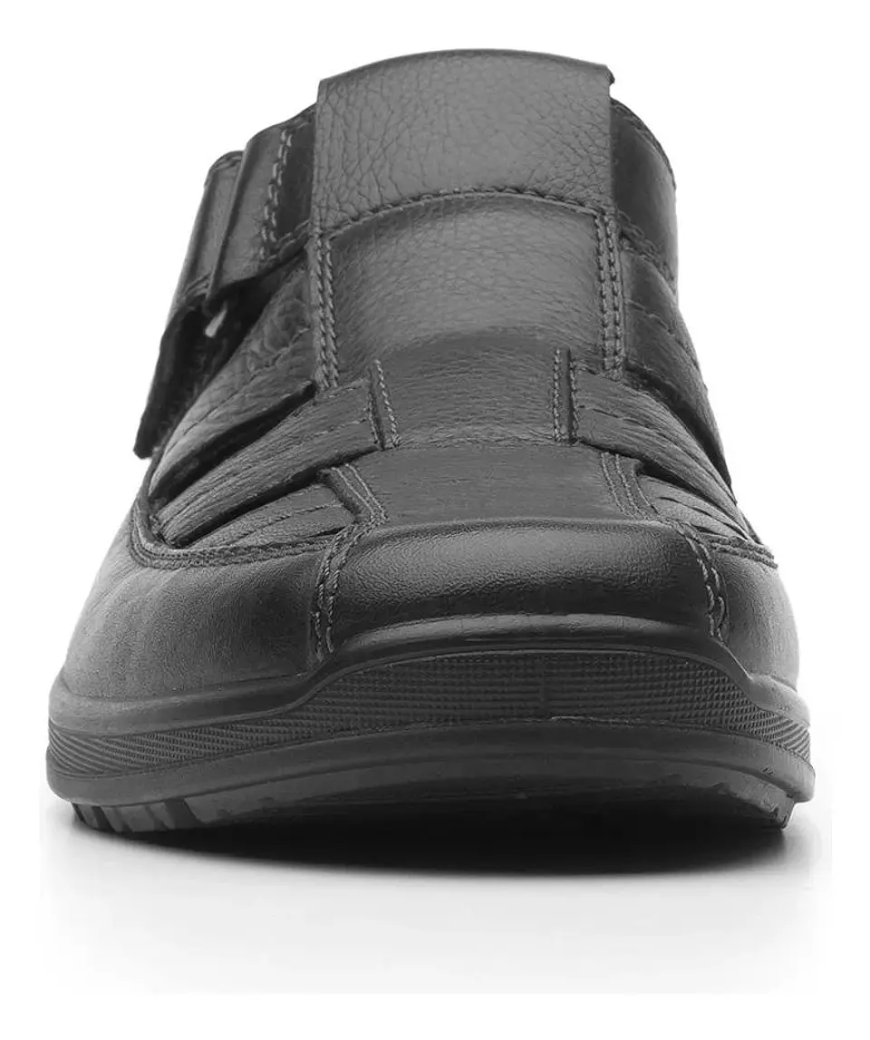 SANDALIA FLEXI HOMBRE CUERO SANTIAGO NEGRO 2