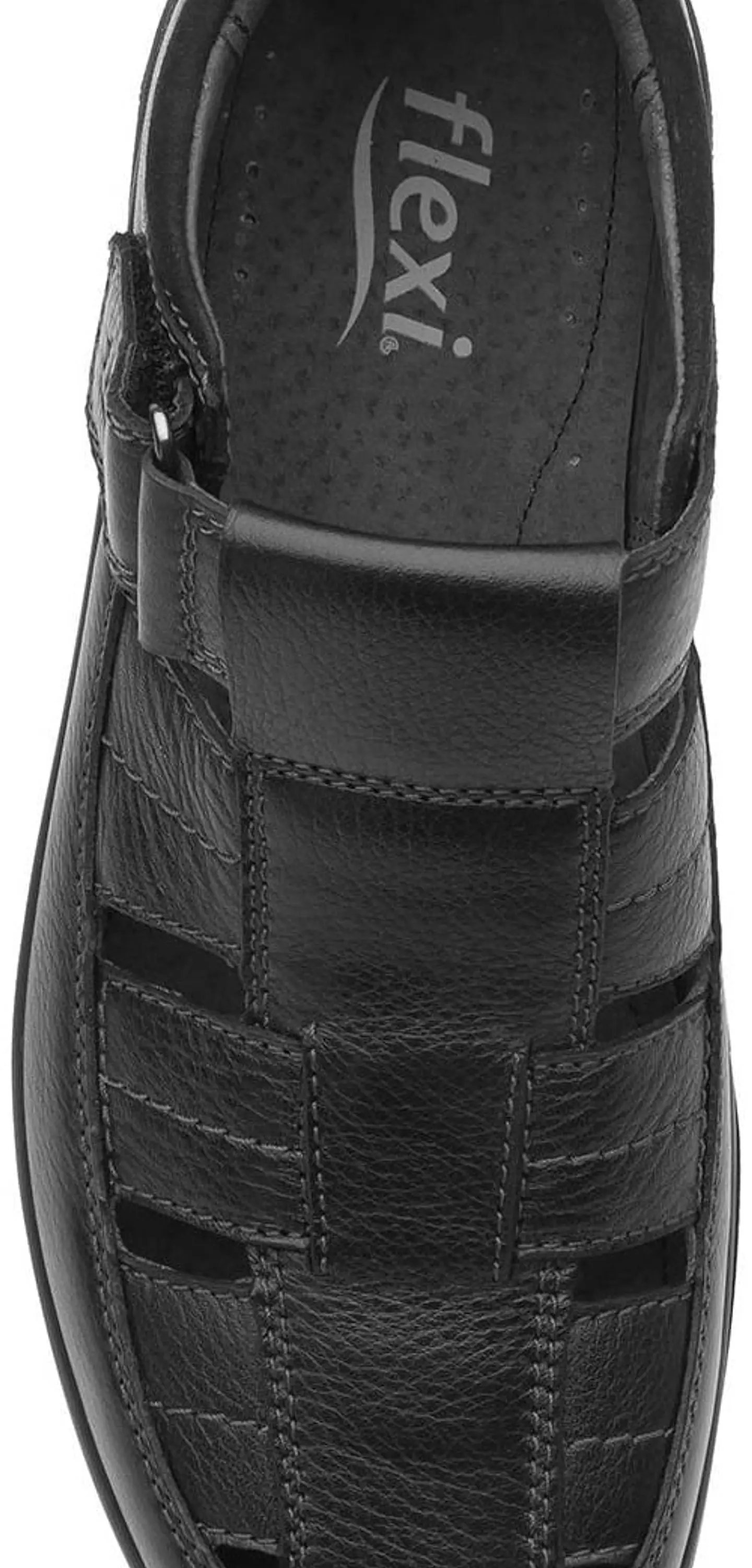 SANDALIA FLEXI HOMBRE CUERO SANTIAGO NEGRO 6