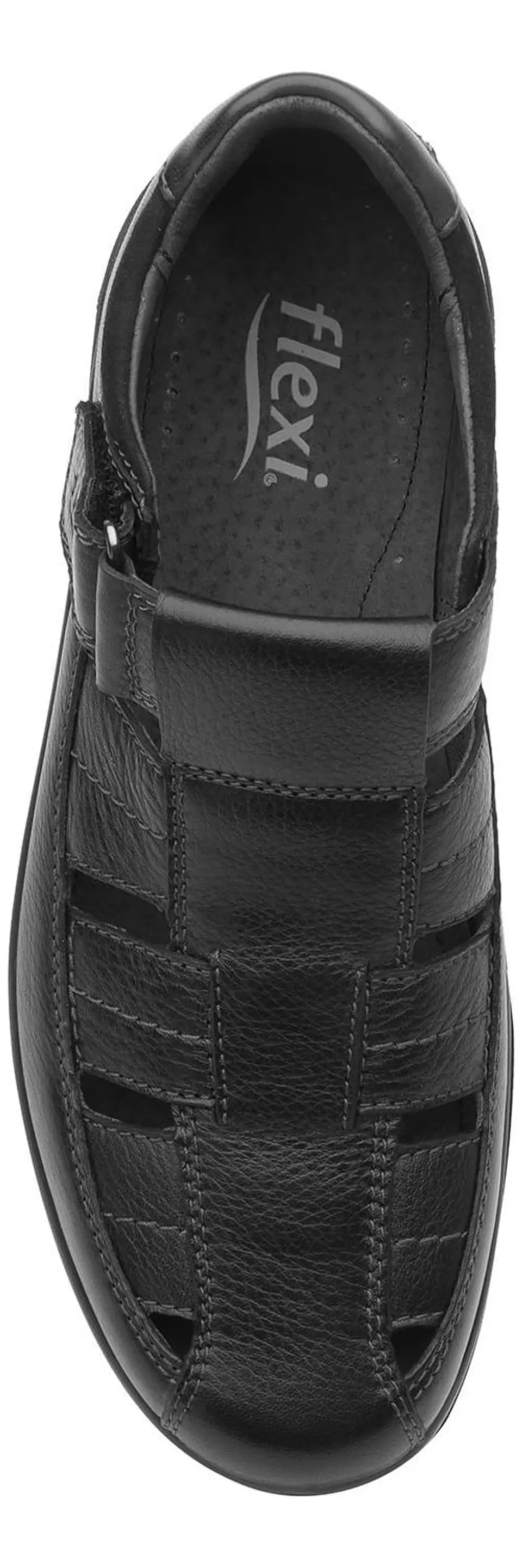 SANDALIA FLEXI HOMBRE CUERO SANTIAGO NEGRO 6